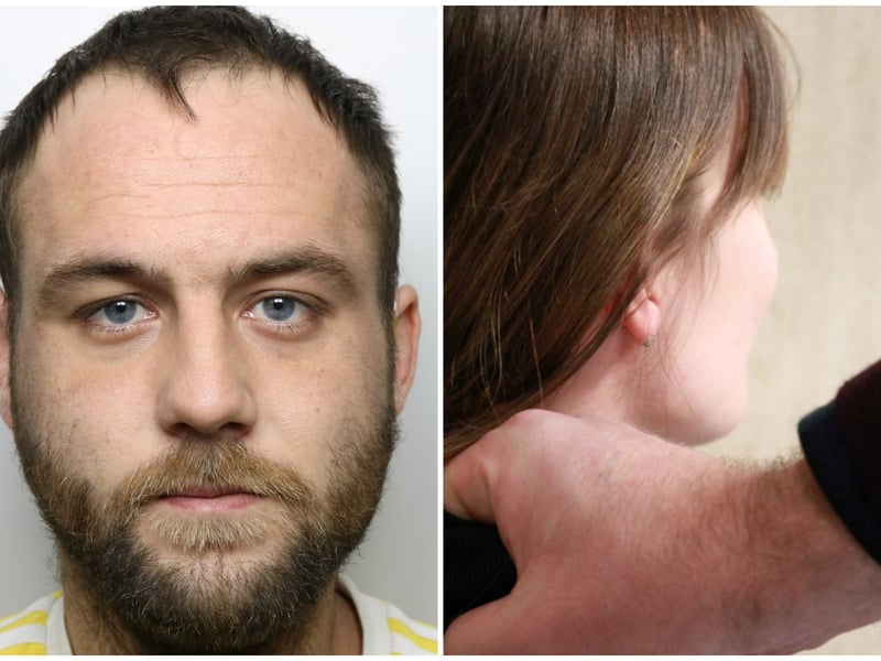 Thug Luke McNally has been jailed 43 months and handed a 10-year restraining order after a sickening and sustained attack on his female neighbour, kicking her to the head, when she refused to come to his flat. The 31-year-old pushed her over, forced her to the floor and put his hands around her neck. He then struck her over the head with a wellington boot.