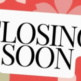 Closing soon stock image
