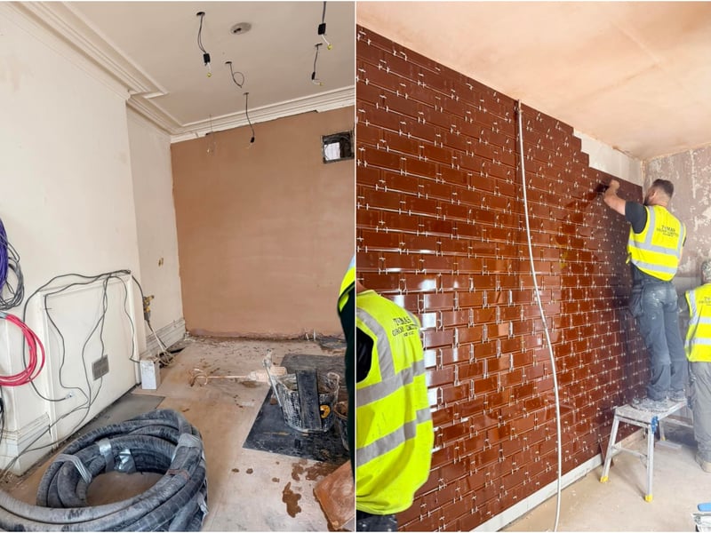 Contractors are working hard to ensure the pub can reopen on August 21.