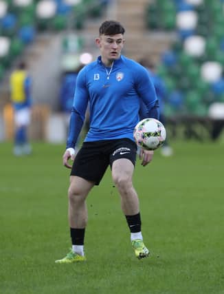 Eamon Fyfe scored Coleraine's goal in Tuesday's North West Cup defeat to Ballinamallard United.