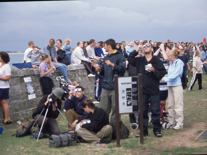 People on Southsea Common for the eclipse in 1999
Picture: Steve Spurgin

