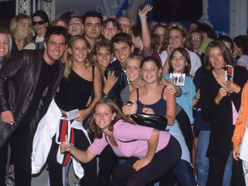 BBMak and their fans Picture: Steve Spurgin

