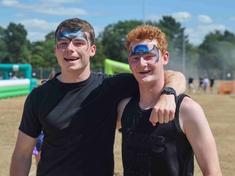 Face painting proves a huge success with younger attendees and trainees.
