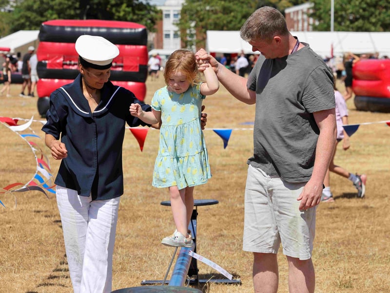 Kids' circus skills give younger visitors the chance to try something new.