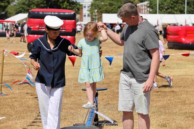 Kids' circus skills give younger visitors the chance to try something new.
