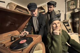 Jim Higgins, Ultan Conlon and Eleanor Shanley in Percy French mode. 