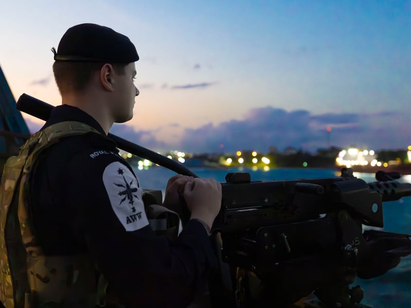 HMS Dragon sails into Mombasa, Kenya to conduct defence engagement and a short maintenance period.