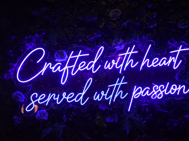 Neon signage.