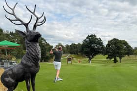 Paraic Connolly tees off at his home club of Portumna.