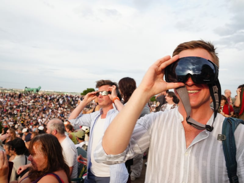 Ski goggles, colanders and pinhole cameras came out for the show
