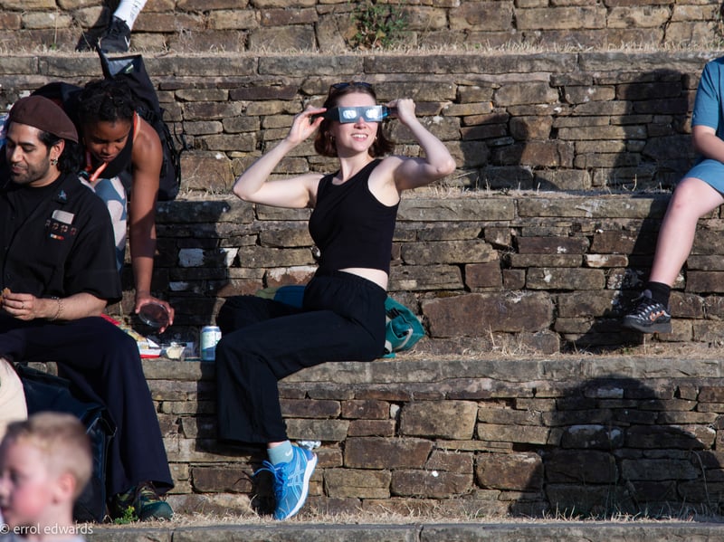 Huge crowds gather on Sheffield Amphitheatre in time for the solar eclipse on August 12, 2026.