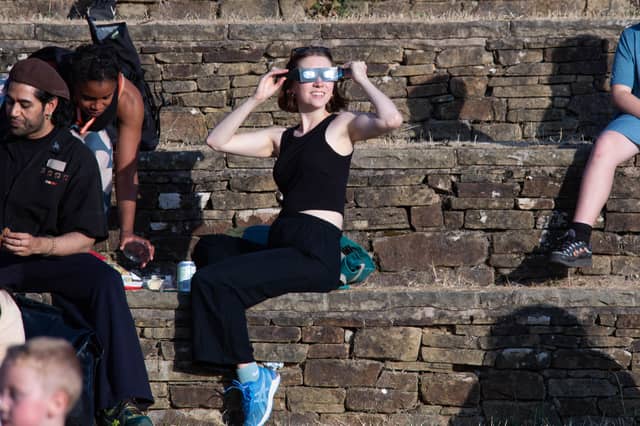Huge crowds gather on Sheffield Amphitheatre in time for the solar eclipse on August 12, 2026.