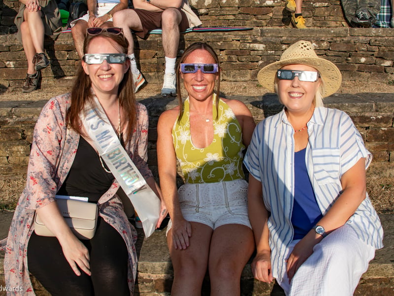 Huge crowds gather on Sheffield Amphitheatre in time for the solar eclipse on August 12, 2026.