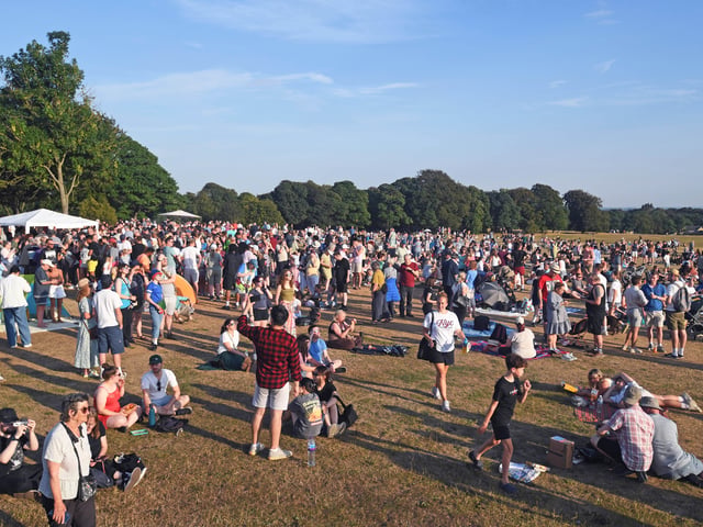 Solar eclipse 2026 at Roundhay Park, Leeds. 