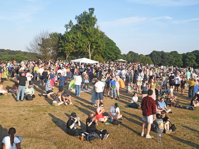 Solar eclipse 2026 at Roundhay Park, Leeds. 