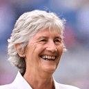 President of Ireland Catherine Connolly all smiles before the Glen Dimplex All-Ireland Senior Camogie Championship final match between Galway and Cork