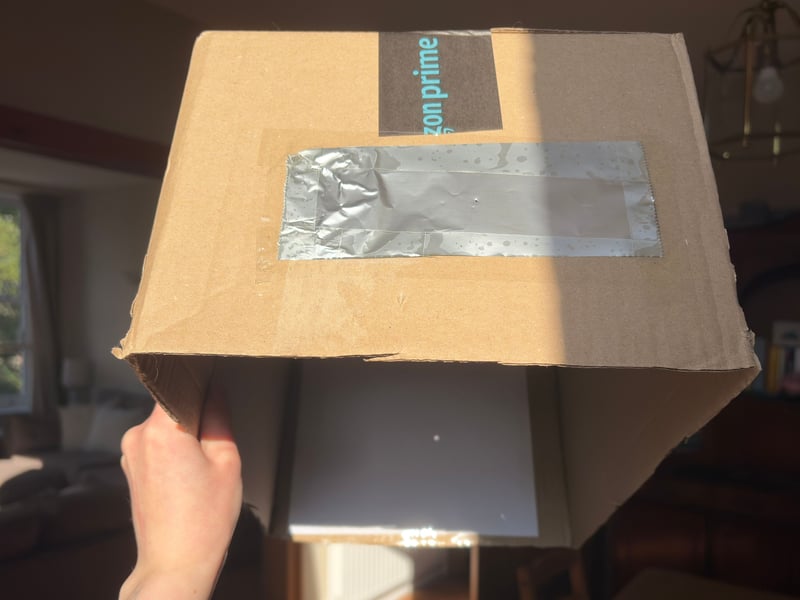 With all the steps complete you now have a safe way to view the 2026 solar eclipse — even without solar glasses. Don’t look directly towards the sun, but enjoy the view from inside your handmade pinhole projector.