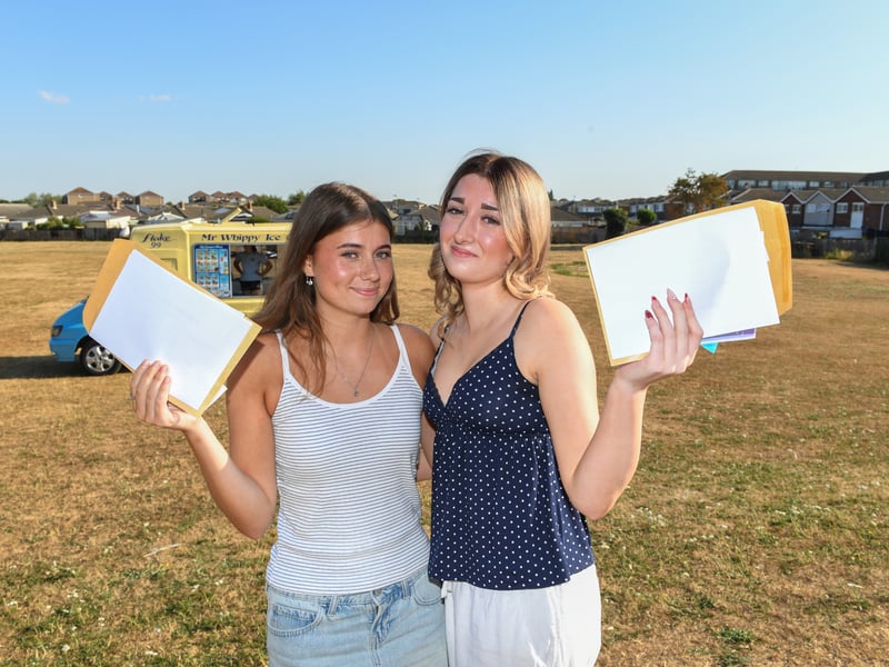 Ava Rattley and Ellie Penton both got three A*s at Bay House School 