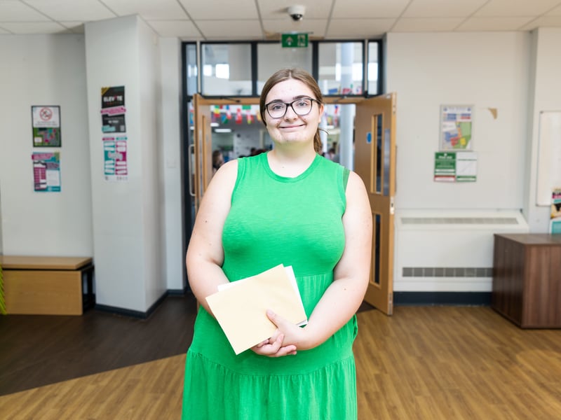 Katy Parlett picked up an A, B and two Cs in EPQ, English literature and language, ancient history and classics respectively.