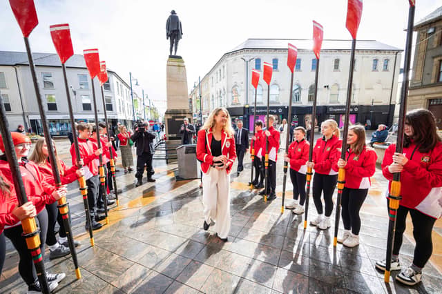 Hannah Scott MBE arriving in Coleraine to be conferred Freedom of the Borough. Picture by Steven McAuley/ Causeway Coast and Glens Borough Council.