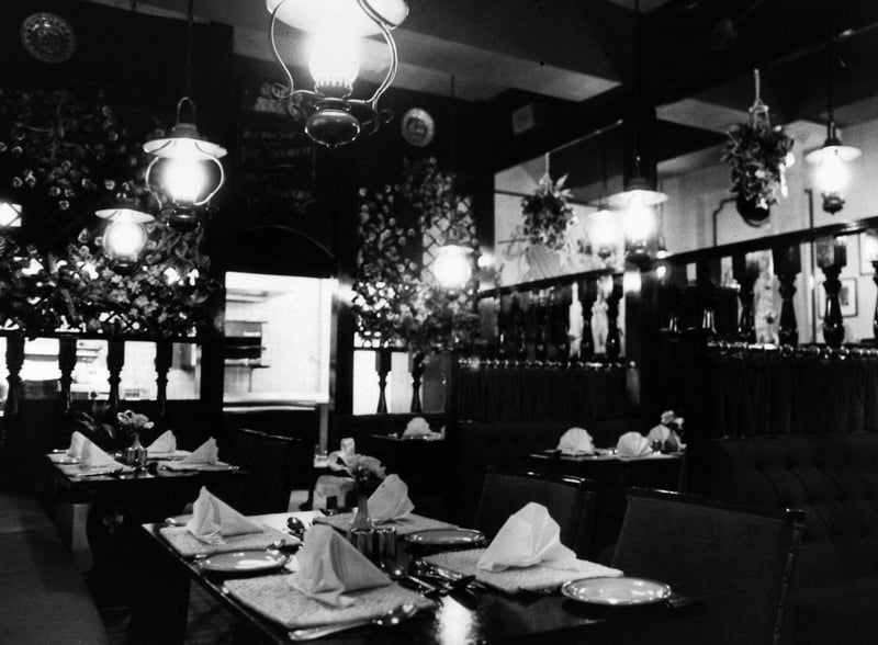 Bonapartes restaurant at the Wellesley Hotel, on Wellington Street, Leeds, in October 1987