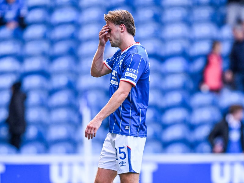 The Belgian left-back has been out for several weeks after suffering a groin injury in the defeat to Hibs last month. He won't be fit enough to return for the visit of Celtic.