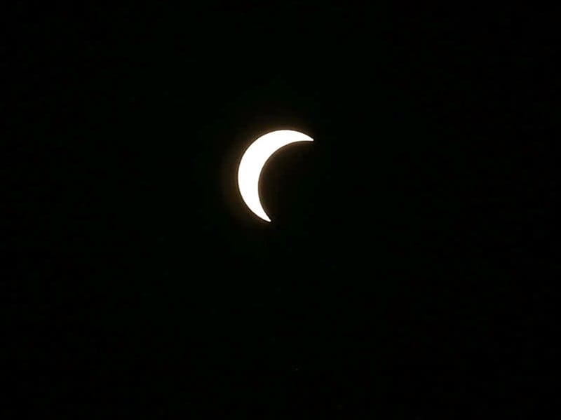 I thought you might be interested in this photograph I took of today's solar eclipse from Whiteley, Hampshire with my professional camera.

I managed to capture a clear view of the crescent Sun during the eclipse and have attached the original high-resolution photograph. No AI has been used in this photo.

You're very welcome to use the image for your coverage online or in print, with the photo credited to Matthew Edison.

Location: Whiteley, Fareham, Hampshire
Date: 12 August 2026
Photographer: Matthew Edison

Please let me know if you'd like any further information or additional photographs.

Kind regards,

Matthew Edison