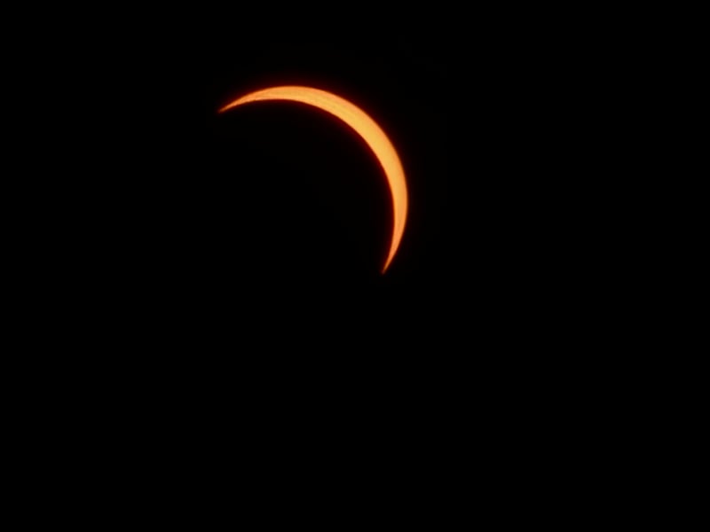 The eclipse taken at Portsdown Hill in Portsmouth by Jayne Thorne - August 12, 2026