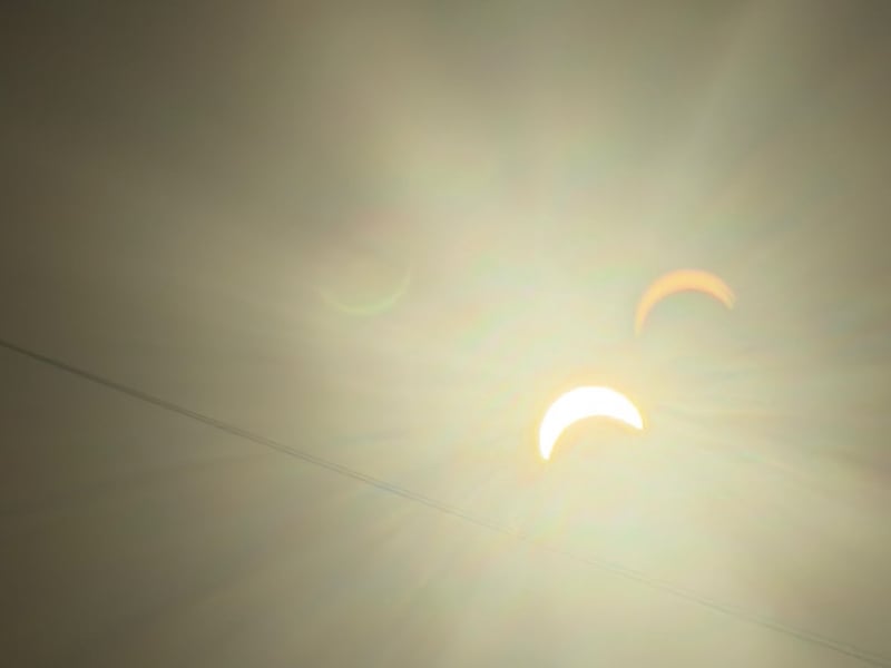 Nish Kaa's picture of the eclipse from Hilsea in Portsmouth