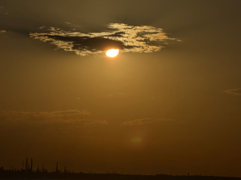 The eclipse from Lee-on-the-Solent, taken by Deborah Lloyd
