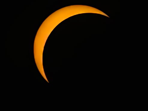 Dave Taylor took this eclipse picture from the Isle of Wight August 12, 2026