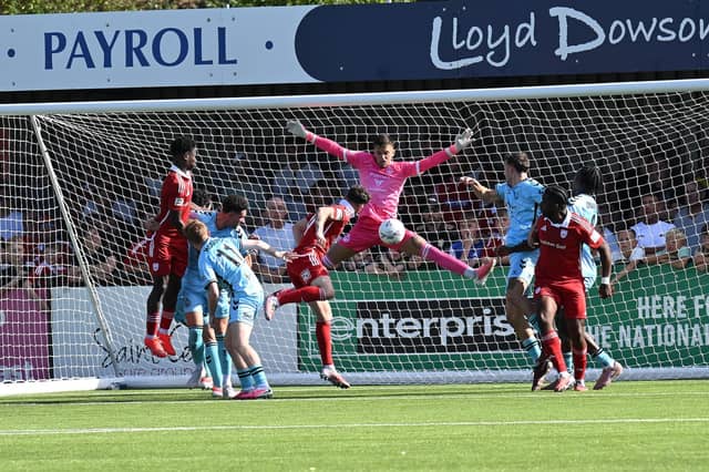 Called into action for the first time on the 20-minute mark with a straightforward save from a tight angle. Then conceded from a similar position just over a minute later. Generally comfortable after that and rarely tested.
