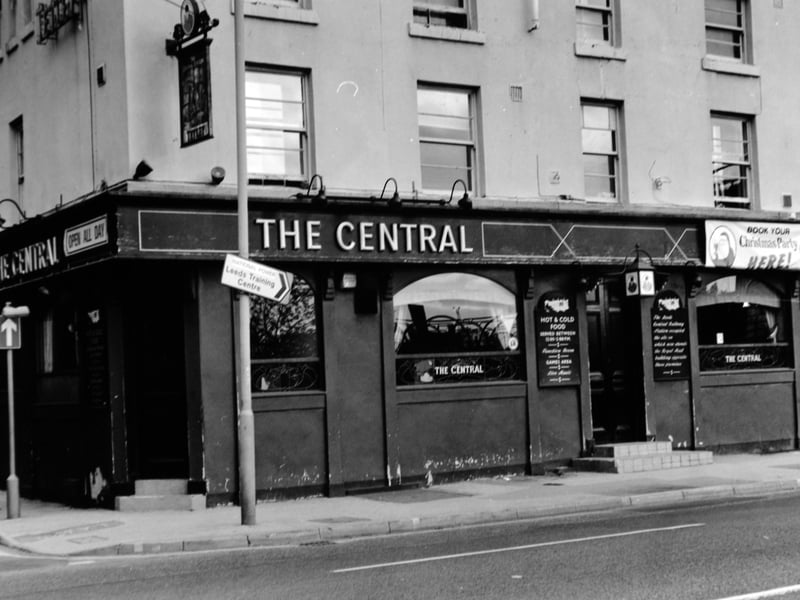 The Central pub, on Wellington Street, Leeds, in November 1990