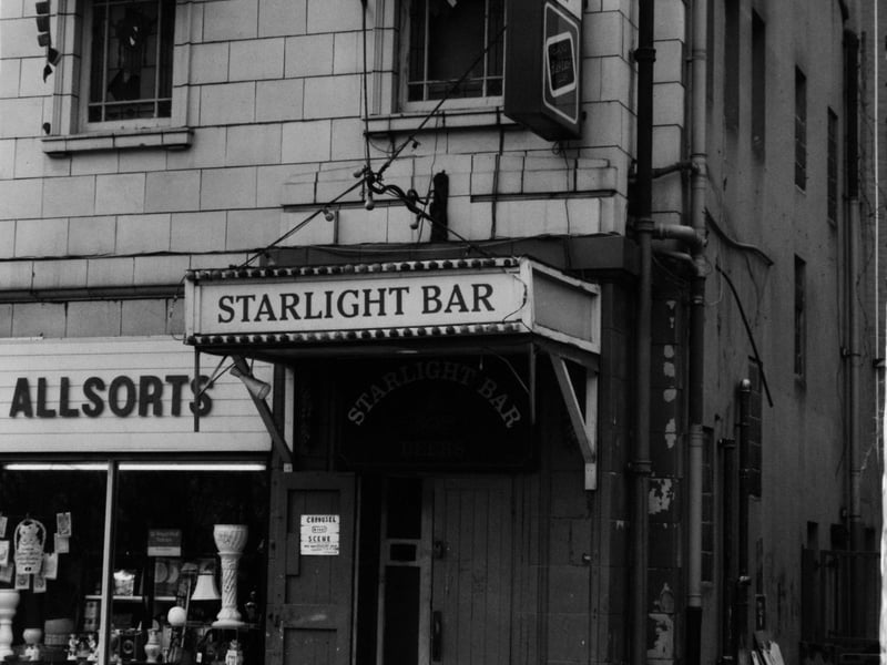 The Starlight Bar nightclub, Leeds, in March 1990