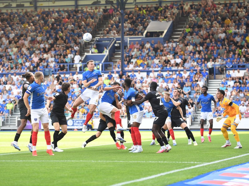 Conor Shaughnessy has a great chance to score from Adrian Segecic's right-wing corner. Picture: Jeff Mood/ProSportsImages