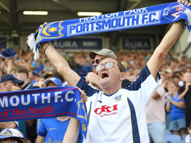 Cracking photos as 20,479 supporters pack-out Fratton Park for Pompey's Championship opener against QPR on Saturday.