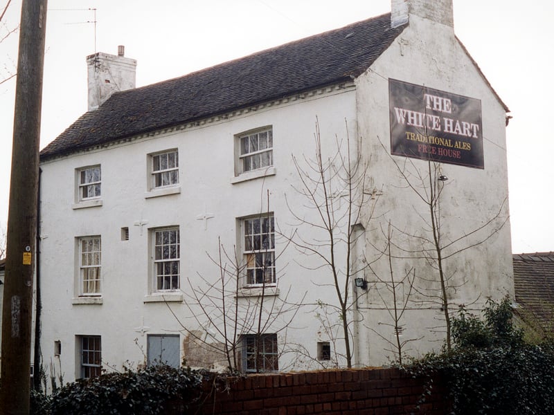 The White Hart pub, Hinkshay, pictured on Easter Monday, 2005. We're not sure if it was still open by this stage. In its heyday it was at the centre of Hinkshay social life, and was nicknamed "The Jerry."