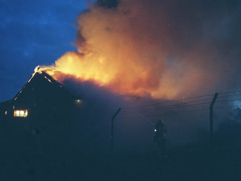 Fire at The Avenue Social Club, Woodside Avenue, Woodside, Telford, about 7.10am on November 18, 1999.