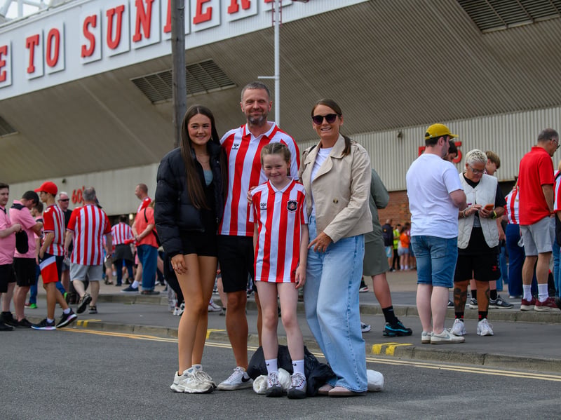Sunderland fans in action before, during and after the pre-season friendly against Stade Rennais at the Stadium of Light. Photo by Chris Fryatt.