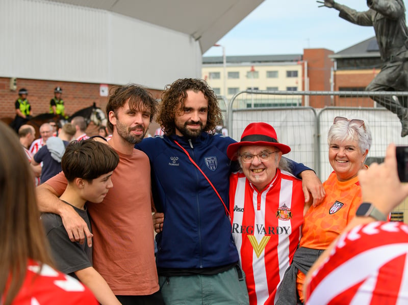 Sunderland fans in action before, during and after the pre-season friendly against Stade Rennais at the Stadium of Light. Photo by Chris Fryatt.