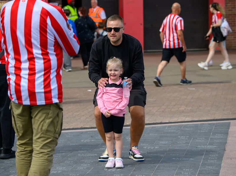 Sunderland fans in action before, during and after the pre-season friendly against Stade Rennais at the Stadium of Light. Photo by Chris Fryatt.