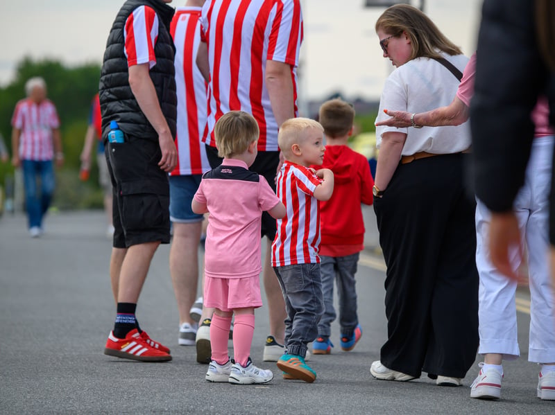 Sunderland fans in action before, during and after the pre-season friendly against Stade Rennais at the Stadium of Light. Photo by Chris Fryatt.