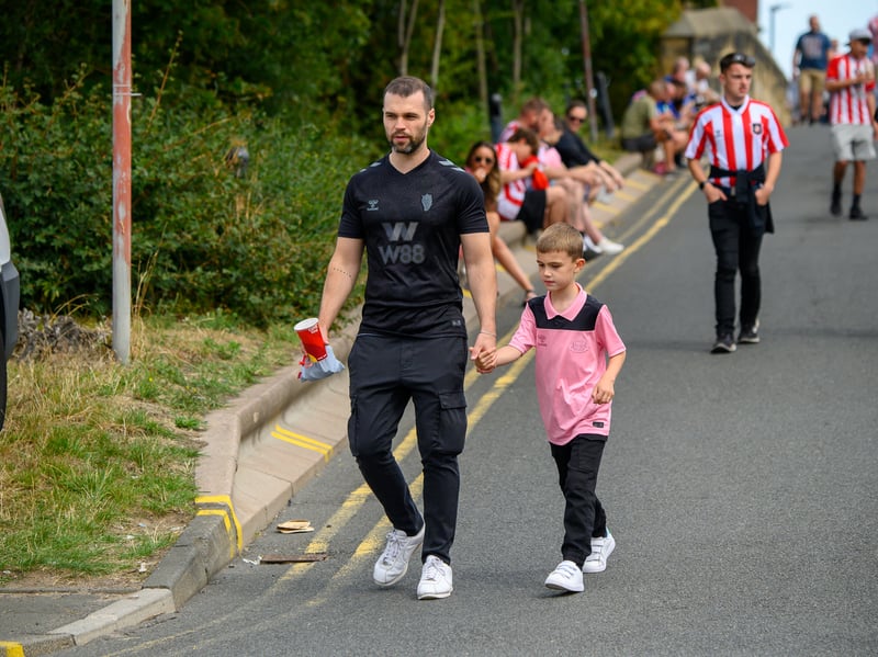 Sunderland fans in action before, during and after the pre-season friendly against Stade Rennais at the Stadium of Light. Photo by Chris Fryatt.