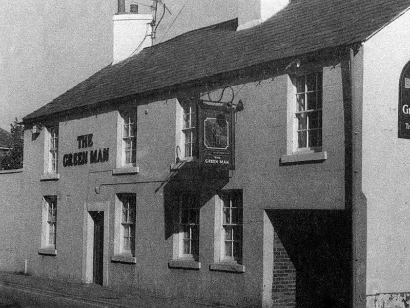 The Green Man on Mill Bank, Wellington, which after its closure remained empty for a long time and constantly vandalised.