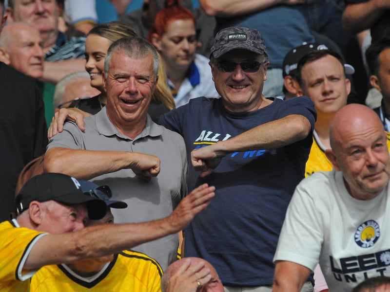 Leeds United v FC Augsburg   pre season friendly 15-08-2026 pic Steve RidingFans in the East Stand