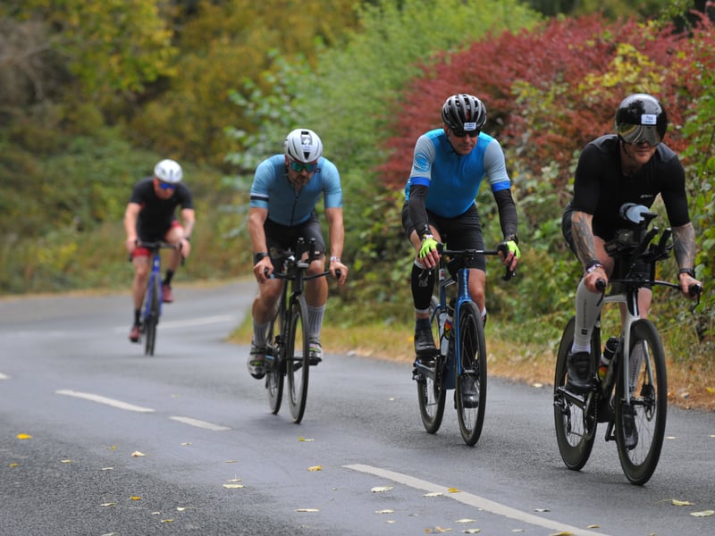 The cycling portion of today's event