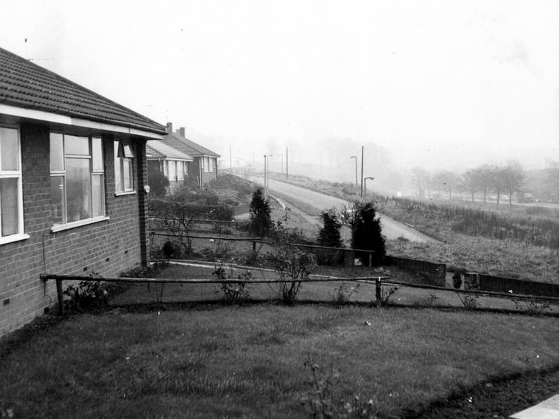 Houses just off Bramley Ring Road in December 1968.