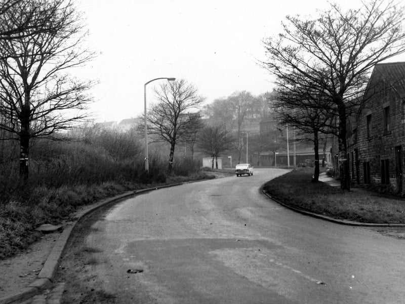 The Ring Road, just north of Pudsey Road. Pictured in December 1968.