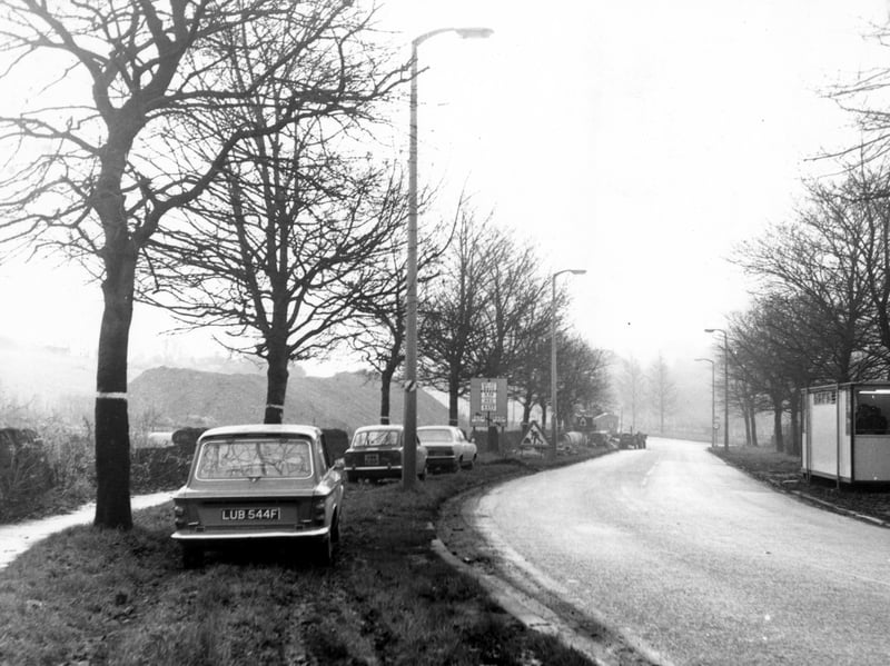 The Ring Road in Bramley looking south east towards Pudsey Road junction in December 1968.