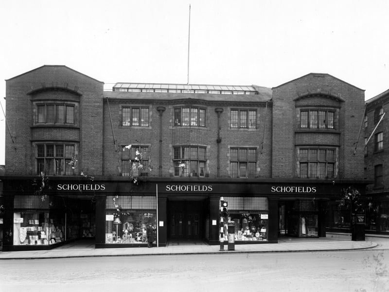 Schofields department store from The Headrow in December 1949.